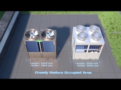 30 - 250kw R410a Refrigerador modular enfriado por aire con sistema de enfriamiento por aire de tipo tubo de concha intercambiador de calor